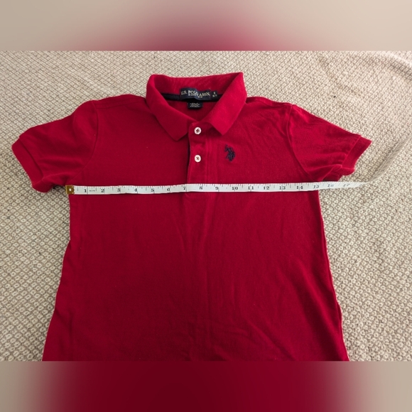 U.S. Polo Assn. Kids Classic Red Polo Shirt Like New - Picture 4 of 4